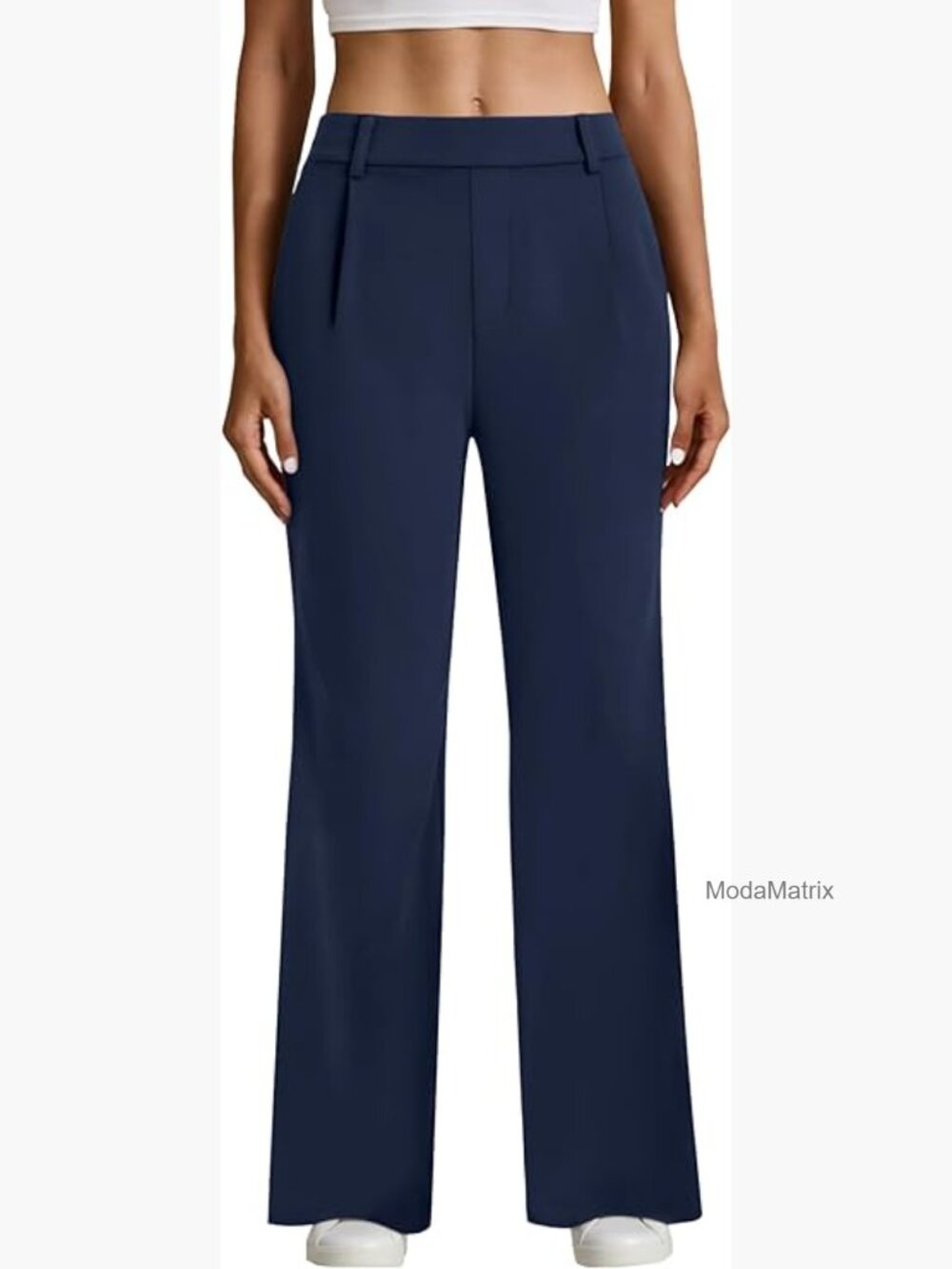 High Waisted Straight Dress Pants Women Business Casual Work Slacks with